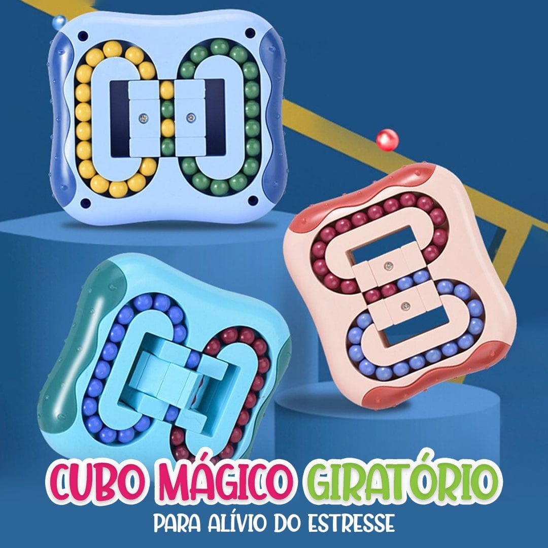 Cubo mágico giratório para alívio do estresse